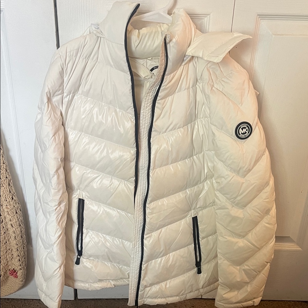 Michael Kors White Puffer Jacket
